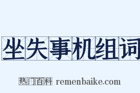 坐失事机组词是什么意思的图片